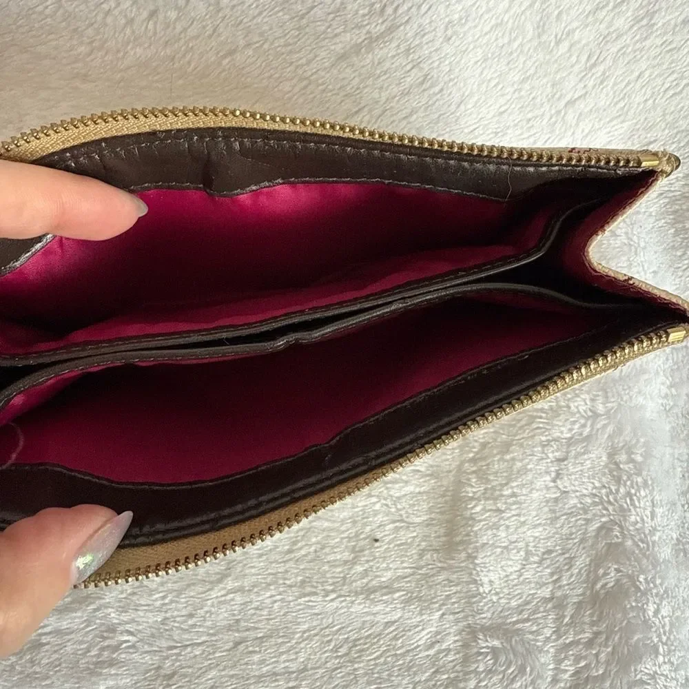 Coach Y2K Plaid Shoulder Bag with Matching Wristlet